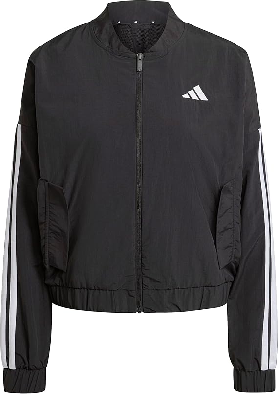 adidas Women's Essentials 3-Stripes Woven Bomber Jacket