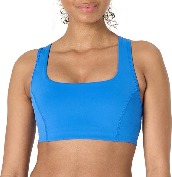 Women's Active FormFlex Buttery Soft Light Support Square Neck Racerback Sports Bra